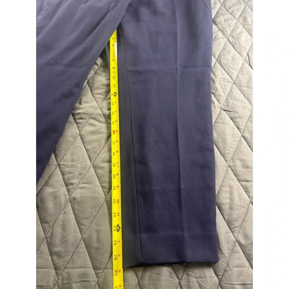 J.Crew 365 Cameron Dress Pants Womens 20 Blue Flat Front Straight Leg Outdoor